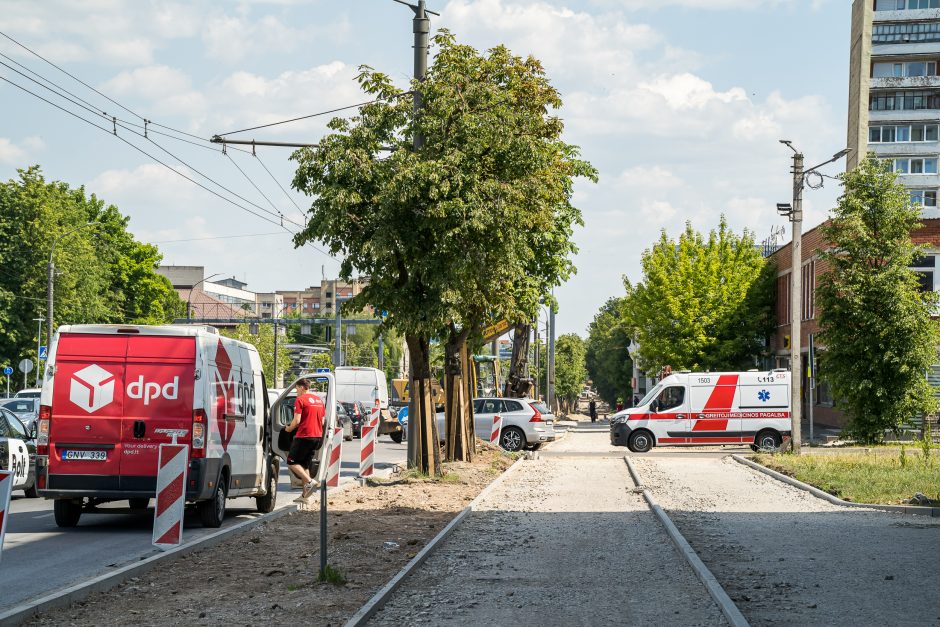 Darbai Savanorių prospekte: ar bus ribojamas eismas?