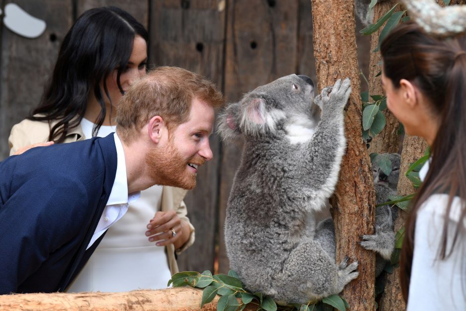 Australijoje viešintys princas Harry ir besilaukianti Meghan atsidūrė dėmesio centre