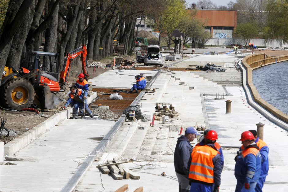 Dangės skveras atsivers kitąmet