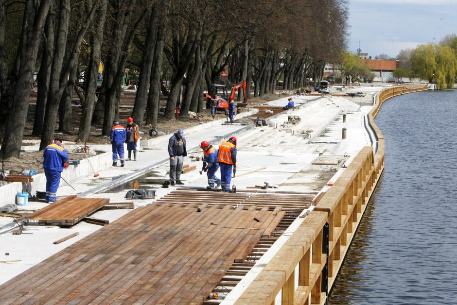 Dangės skveras atsivers kitąmet