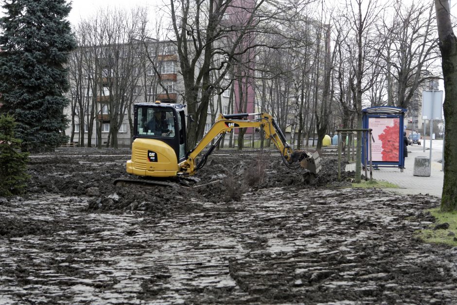 Vitės progimnazijos kieme – juodžemio kalnai: kokie pokyčiai laukia?