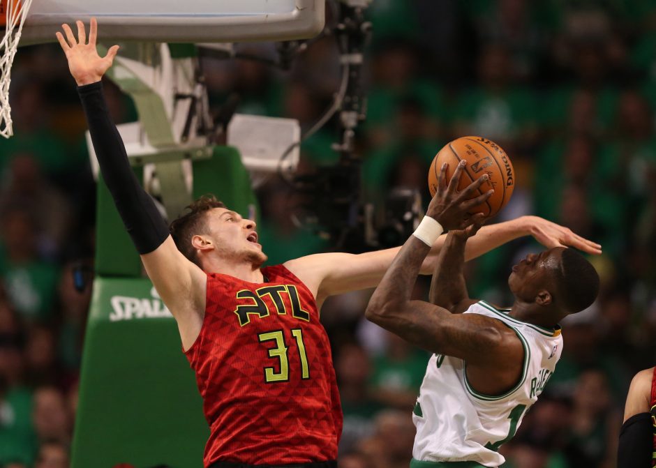 Atlantos „Hawks“ ekipos krepšininkai – NBA lygos Rytų konferencijos pusfinalyje