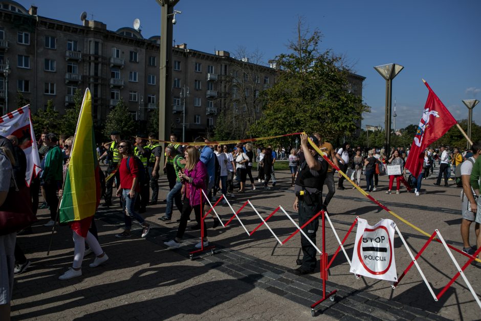 Žydų atstovai, I. Šimonytė pasmerkė Holokausto simbolikos naudojimą mitinge prie Seimo