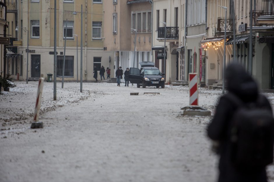 Vilniaus gatvės rekonstrukcija pasiekė pusiaukelę 