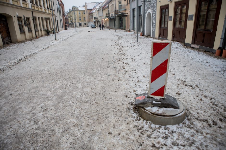 Vilniaus gatvės rekonstrukcija pasiekė pusiaukelę 