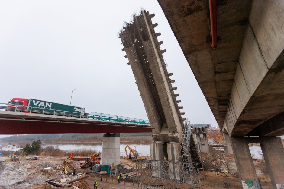 Kleboniškio tilto griūtis: naujausia informacija apie planuojamus darbus, eismo ribojimą