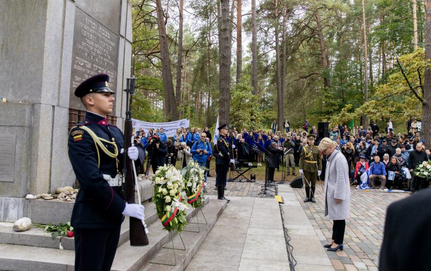 I. Šimonytė Holokausto minėjime: Rusijos žiaurumai Ukrainoje rodo, kad neapykanta nedingo