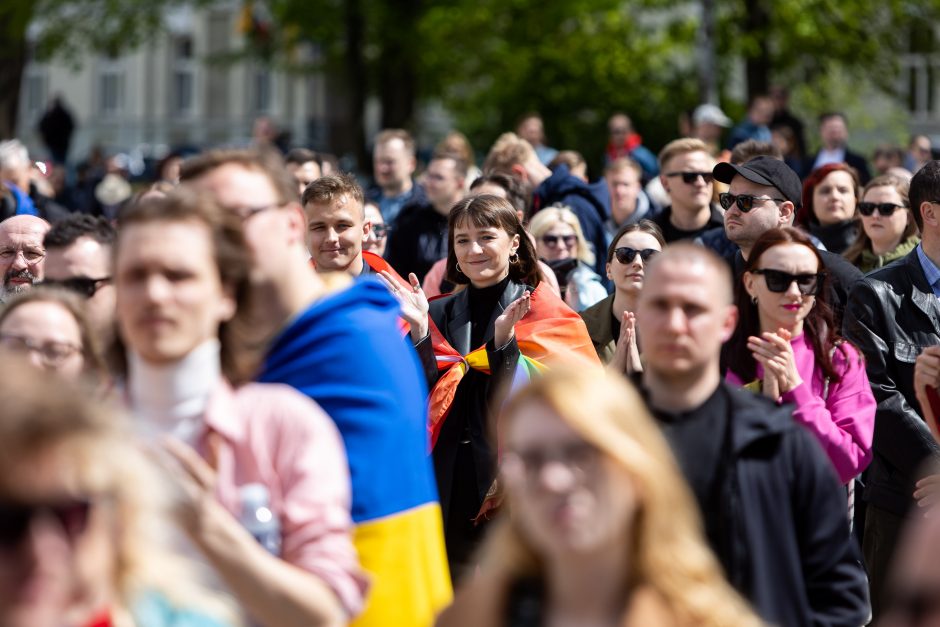 Keli šimtai žmonių Vilniuje susirinko pareikšti, kad visos šeimos svarbios