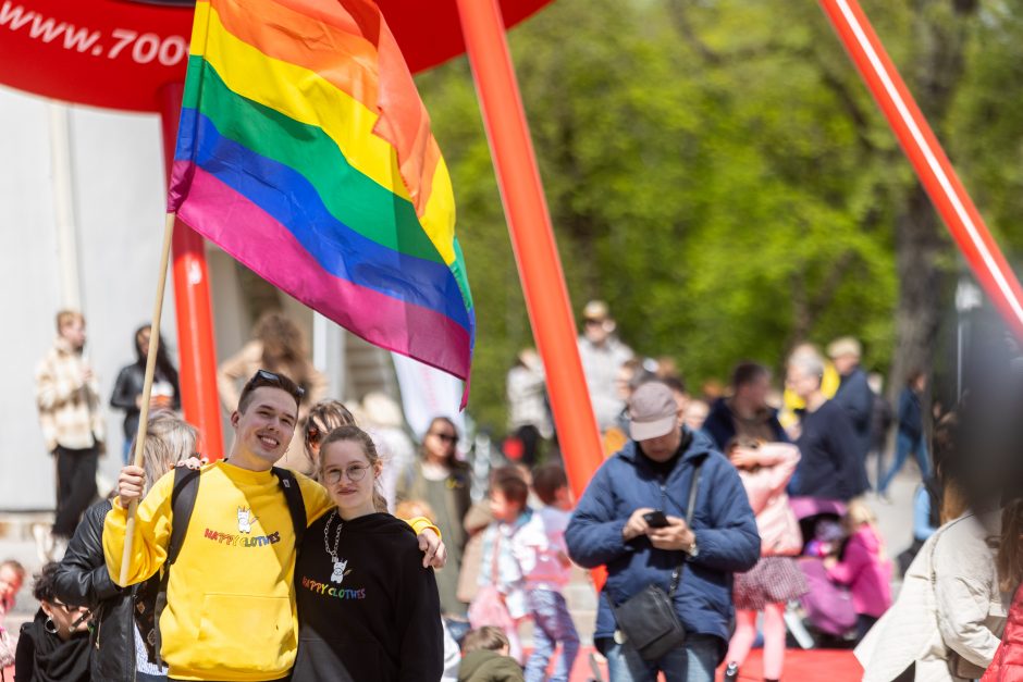 Keli šimtai žmonių Vilniuje susirinko pareikšti, kad visos šeimos svarbios