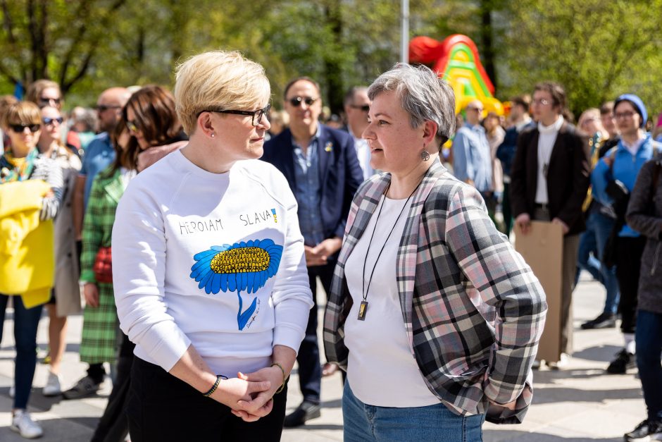 Keli šimtai žmonių Vilniuje susirinko pareikšti, kad visos šeimos svarbios