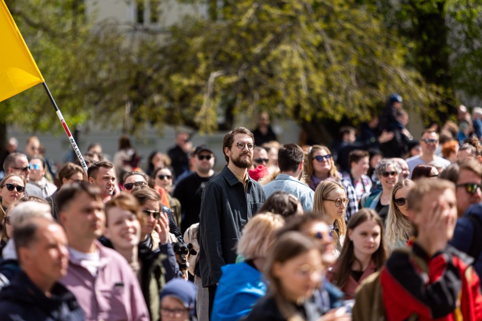 Keli šimtai žmonių Vilniuje susirinko pareikšti, kad visos šeimos svarbios