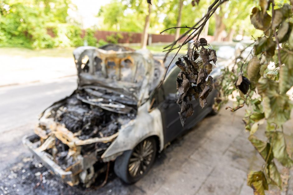 Ugniagesiai vos spėjo gesinti pleškančius automobilius: sostinėje siaučia piromanas?