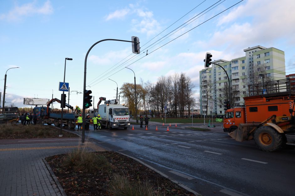 Neeilinė situacija S. Žukausko gatvėje: teko stabdyti eismą