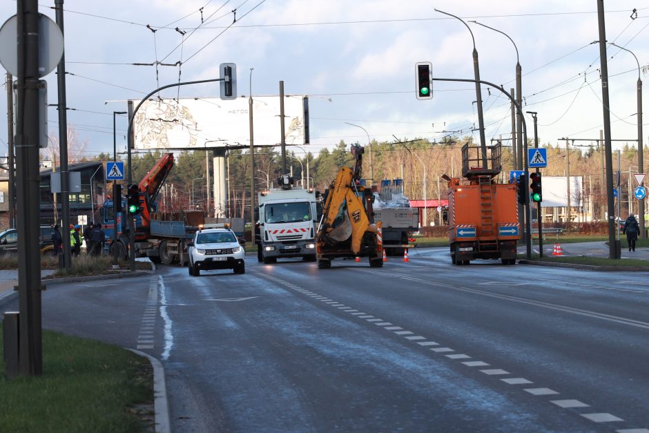 Neeilinė situacija S. Žukausko gatvėje: teko stabdyti eismą