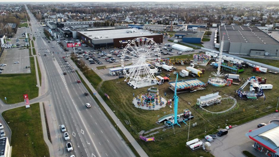 Atrakcionų parko teritorijoje Aleksote – dviejų girtų vyrų muštynės