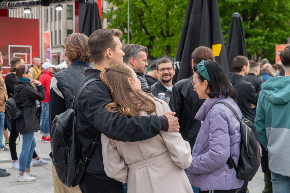 Nuotaikos Eurolygos fanų zonoje: užburia puiki atmosfera 