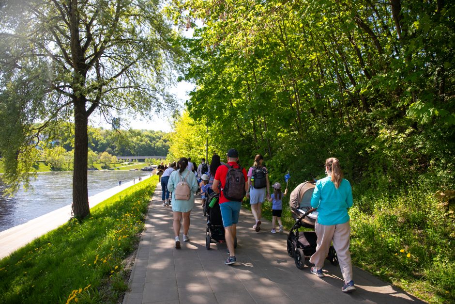 Pasaulinei mamų psichikos sveikatos dienai paminėti skirta eisena sutraukė per 1 tūkst. dalyvių