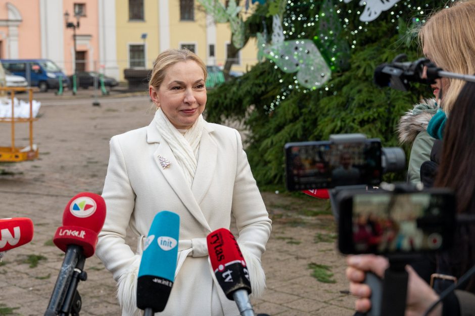 Intensyvus veiksmas Rotušės aikštėje: iki eglės įžiebimo lieka vos kelios dienos