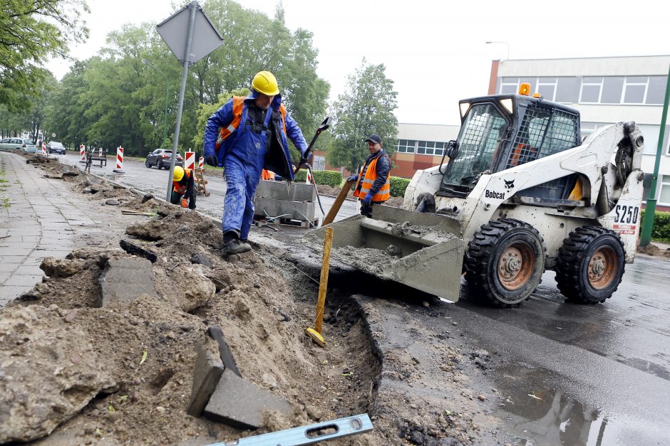 Gedminų gatvėje – darbų įkarštis