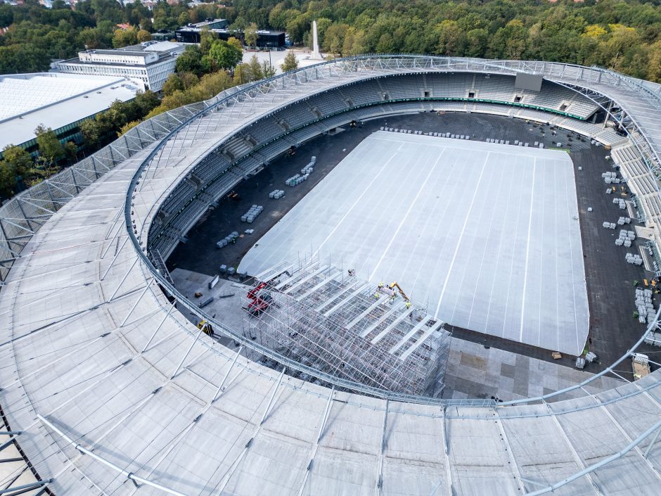 Dariaus ir Girėno stadiono direktorius apie futbolo rinktinės varžybų likimą: sukamės iš situacijos