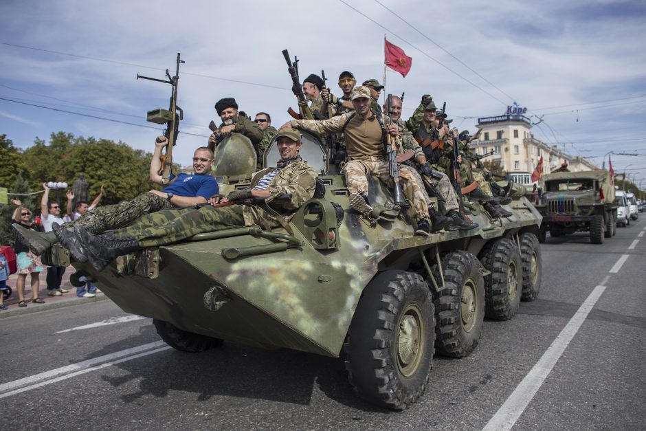 V. Putino grasinimas: jei norėčiau, rusų pajėgos per dvi dienas būtų Vilniuje