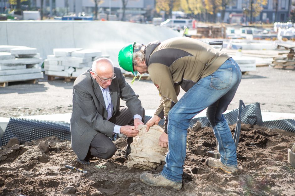 A. Šabaniausko atminimui – ypatingas Vienybės aikštės gluosnis