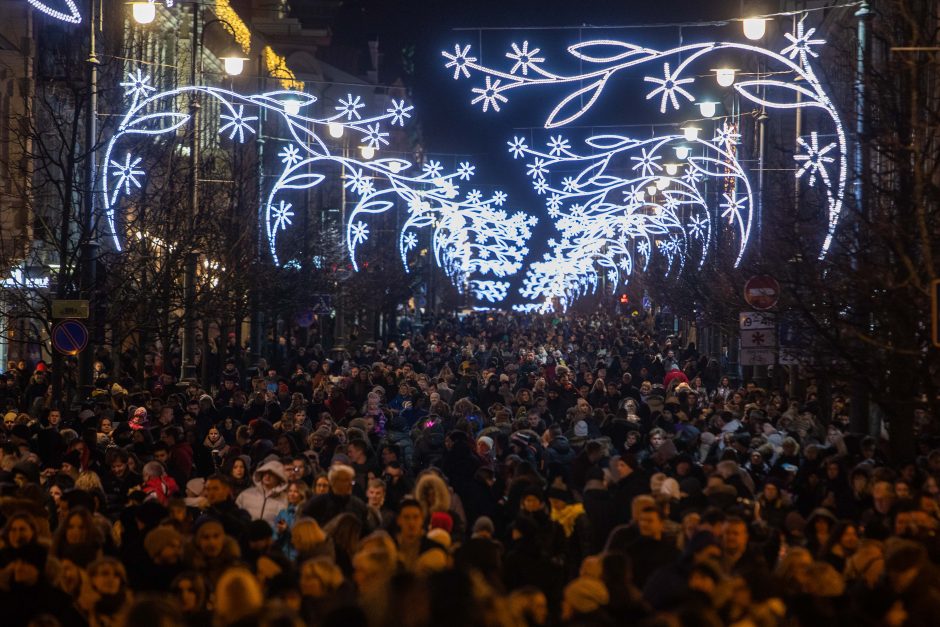 Vilniuje karūnuota pagrindinė šalies eglė