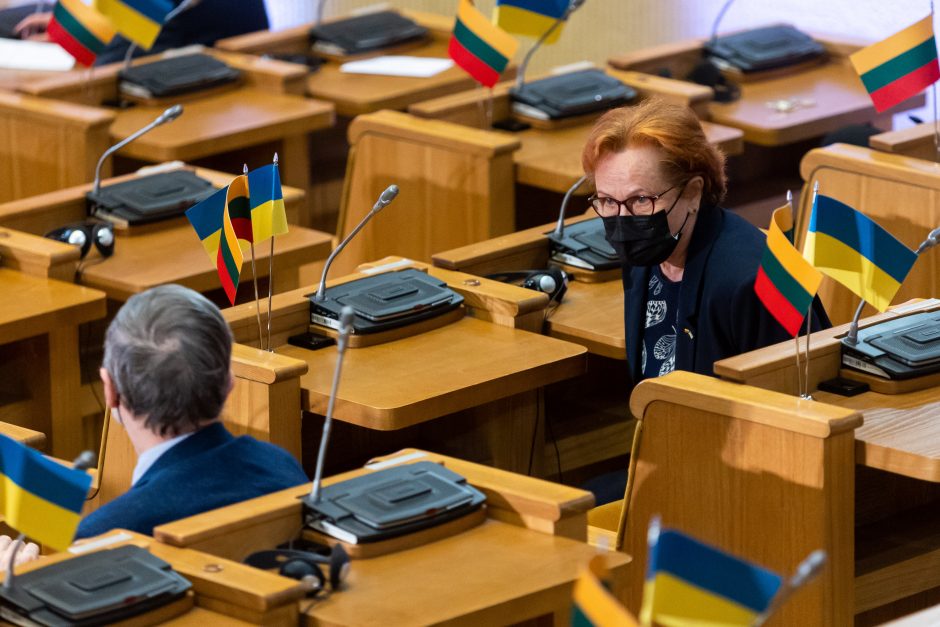 Pasipiktinę Z. Šličytės kalba Seimo salę paliko dalis politikų ir svečių