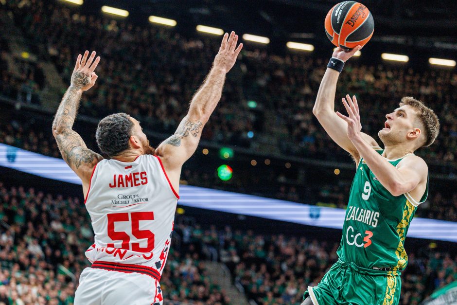 „Žalgiris“ laimėjo dar vieną dramą – palaužė „Monaco“