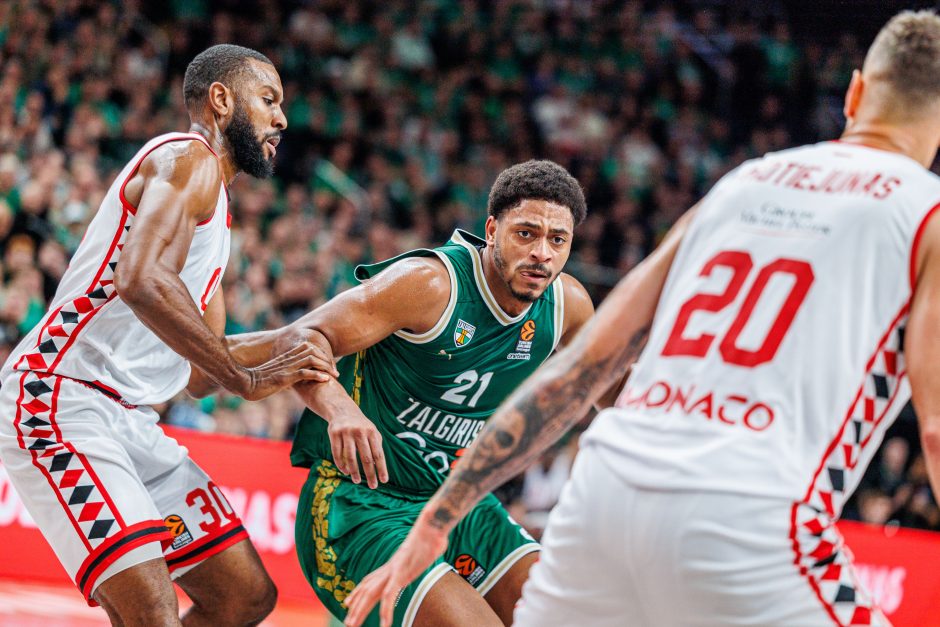 „Žalgiris“ laimėjo dar vieną dramą – palaužė „Monaco“