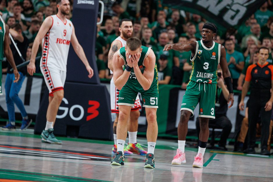 „Žalgiris“ laimėjo dar vieną dramą – palaužė „Monaco“