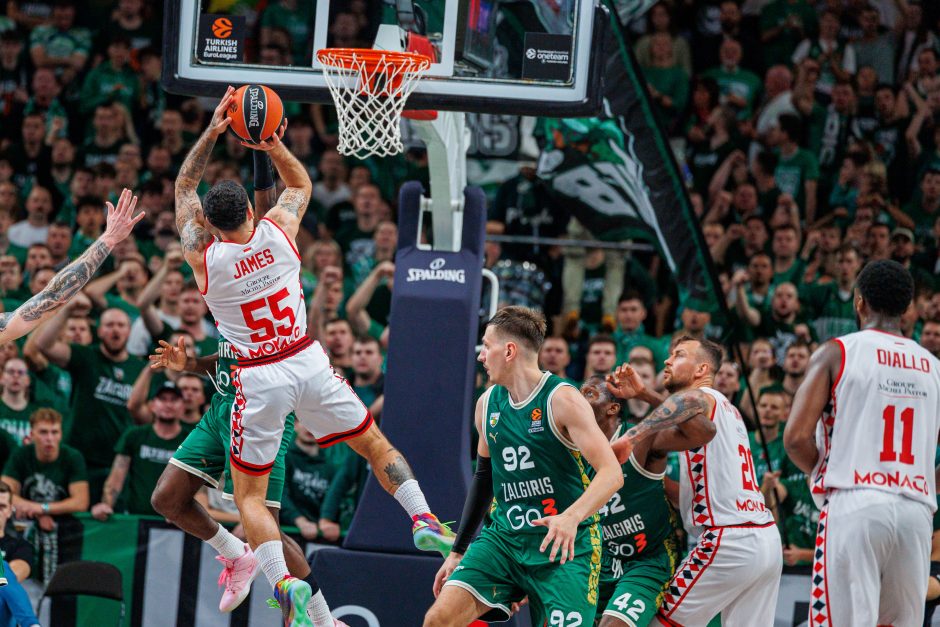 „Žalgiris“ laimėjo dar vieną dramą – palaužė „Monaco“