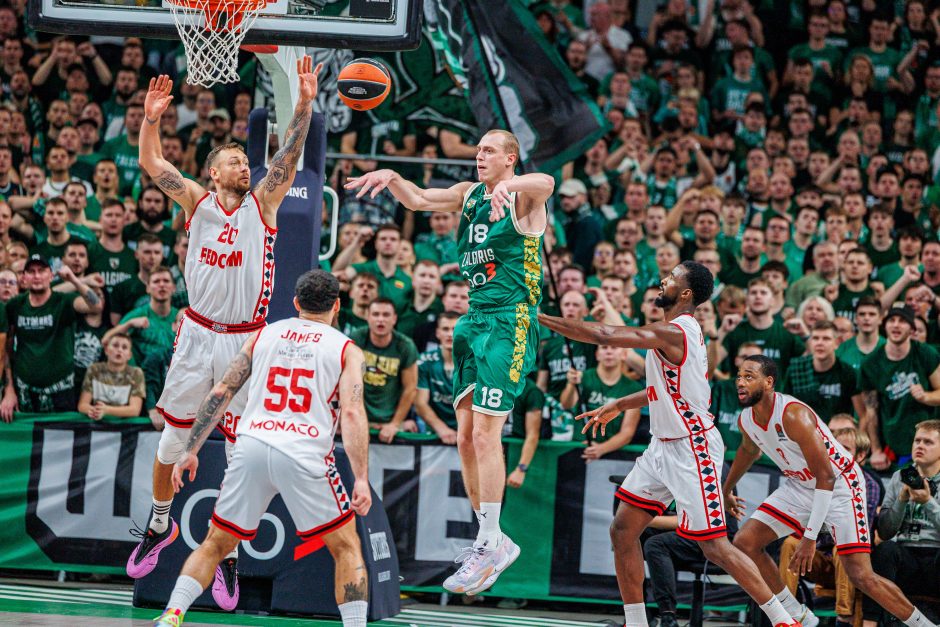 „Žalgiris“ laimėjo dar vieną dramą – palaužė „Monaco“