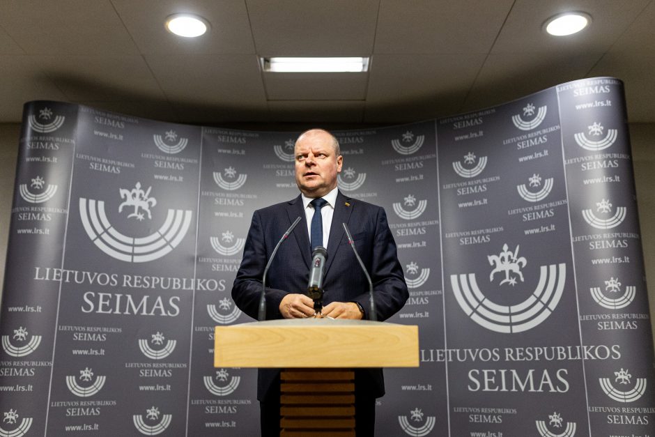 Į Seimo pirmininkus pasiūlytas vienintelis demokratas S. Skvernelis