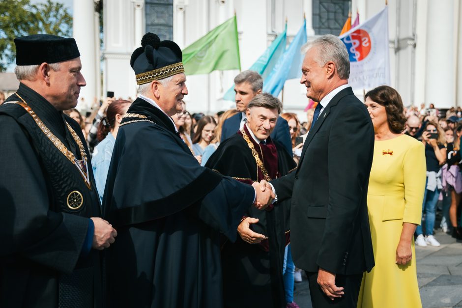 G. Nausėda Kauno universitetų mokslo šventėje linkėjo siekti bendrojo gėrio