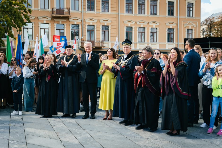 G. Nausėda Kauno universitetų mokslo šventėje linkėjo siekti bendrojo gėrio