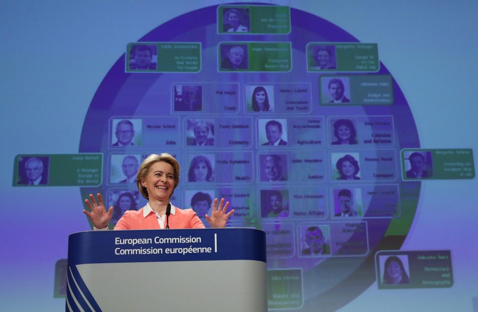 U. von der Leyen pristatė naująją Europos Komisiją