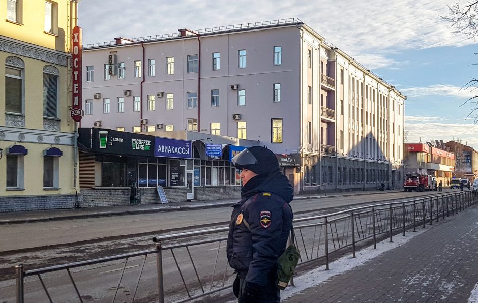 Sprogimas Rusijos saugumo būstinėje: pradėtas tyrimas dėl terorizmo