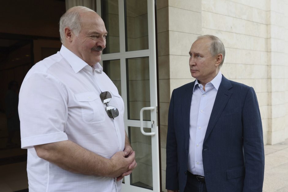 Rusijoje kilus „Wagner“ maištui V. Putinas kalbėjosi su Baltarusijos lyderiu