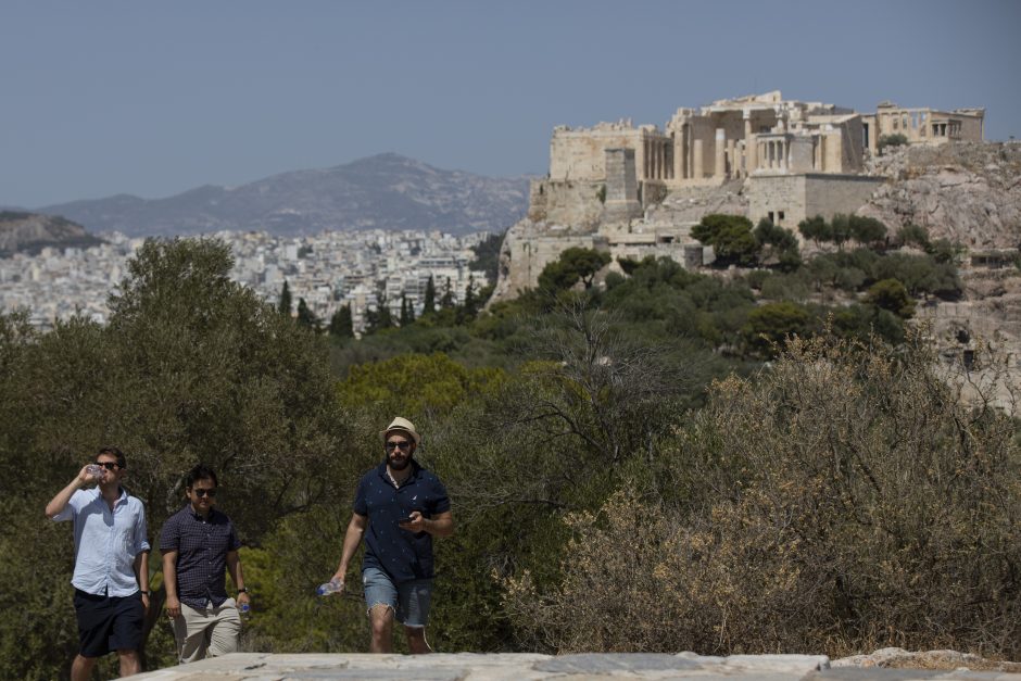 Dėl didelės kaitros Atėnų Akropolis uždarytas lankytojams