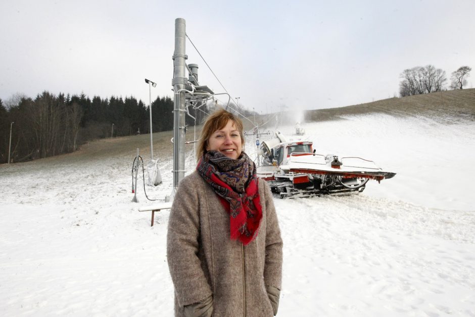 Utrių slidinėjimo trasoje – šventinės nuotaikos: lauktų ir daugiau sniego