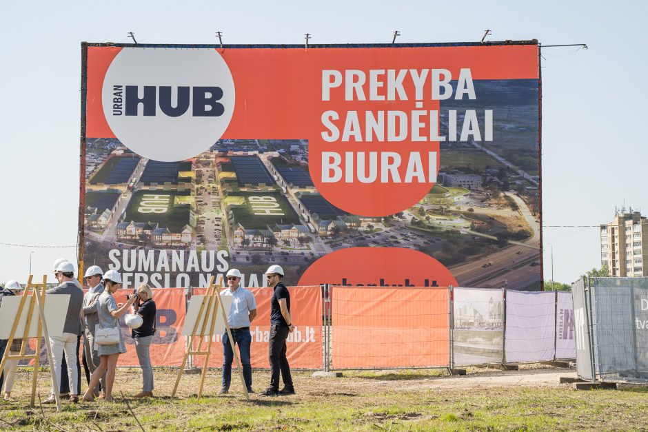 Verslo miestelio „Urban HUB“ statybų pradžią paskelbė įkurdinta bičių bendruomenė