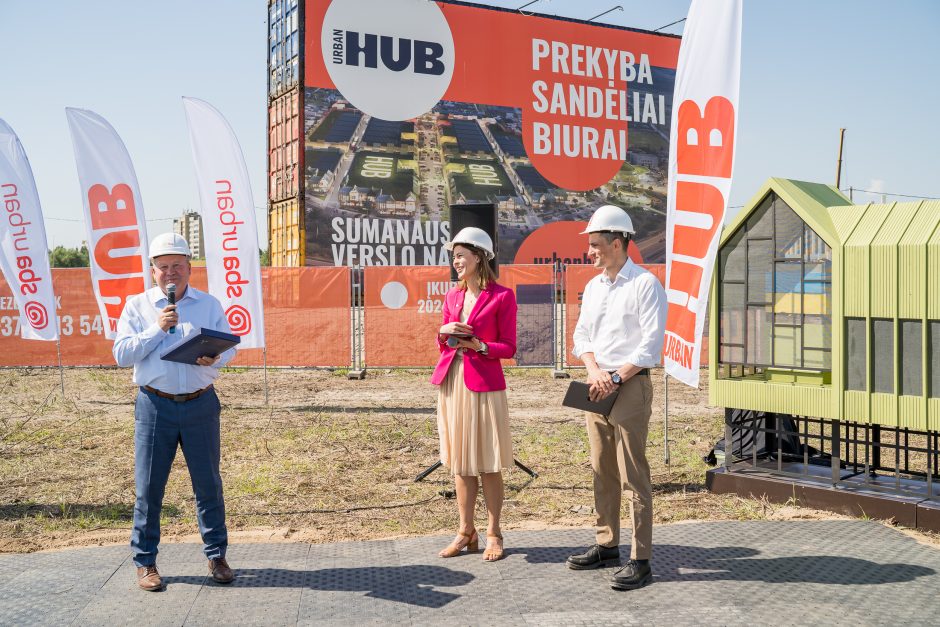 Verslo miestelio „Urban HUB“ statybų pradžią paskelbė įkurdinta bičių bendruomenė