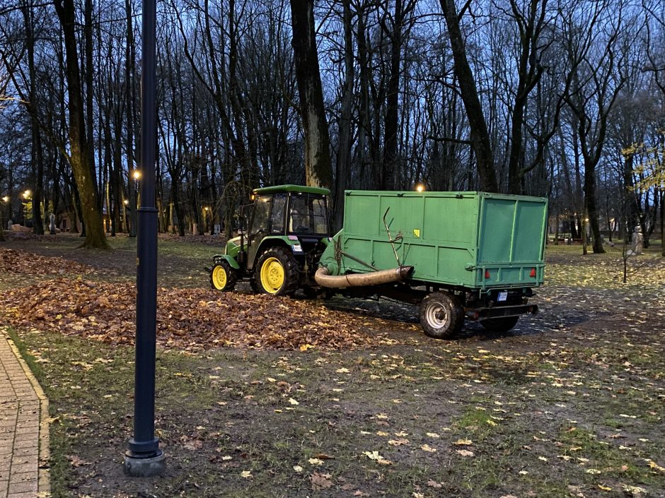 Uostamiestyje lapus šluos ir gruodį