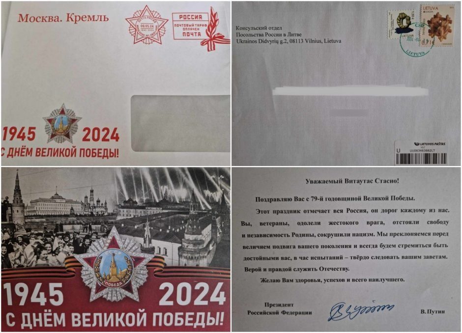 Kremlius atakuoja laiškais: kauniečiai sulaukė išskirtinio V. Putino dėmesio