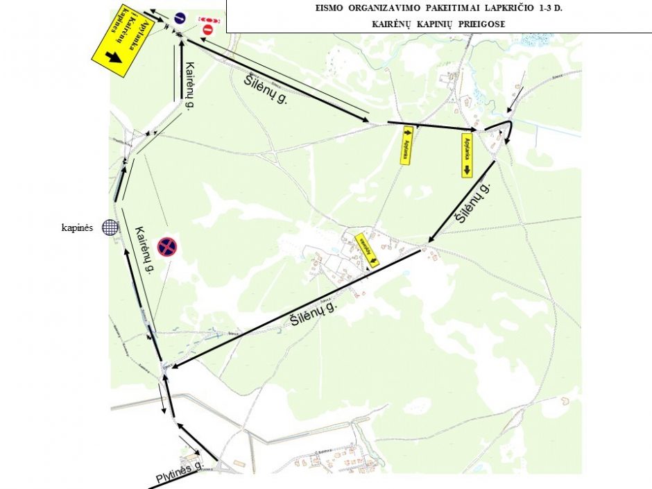 Vėlinių laikotarpiu – dažnesnis viešasis transportas, laikini eismo ribojimai