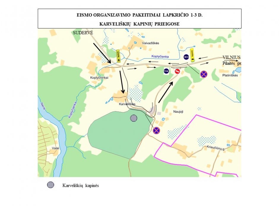 Vėlinių laikotarpiu – dažnesnis viešasis transportas, laikini eismo ribojimai