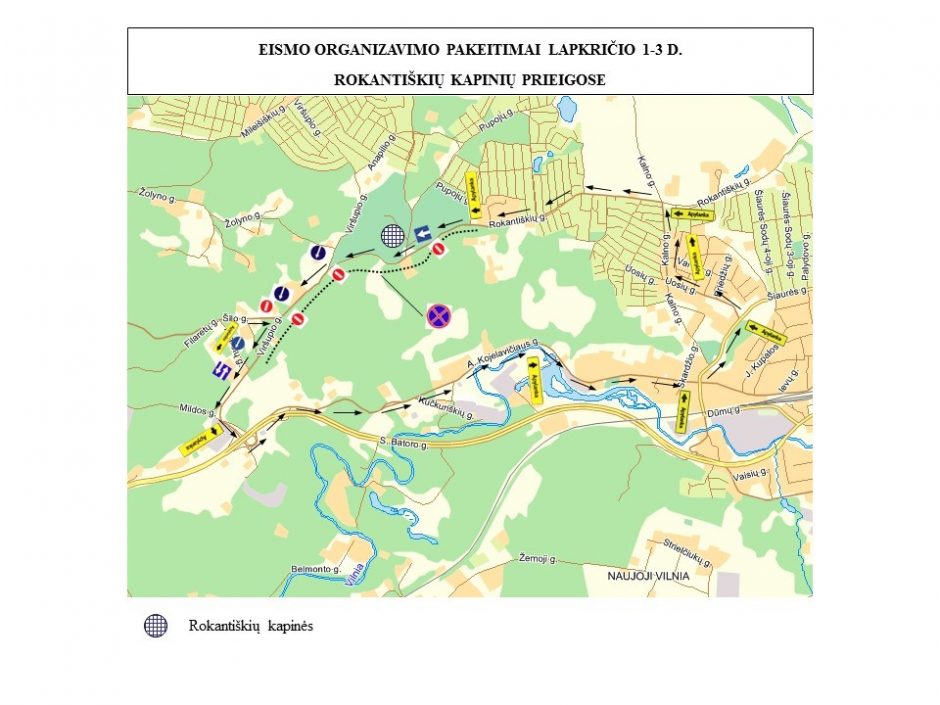 Vėlinių laikotarpiu – dažnesnis viešasis transportas, laikini eismo ribojimai