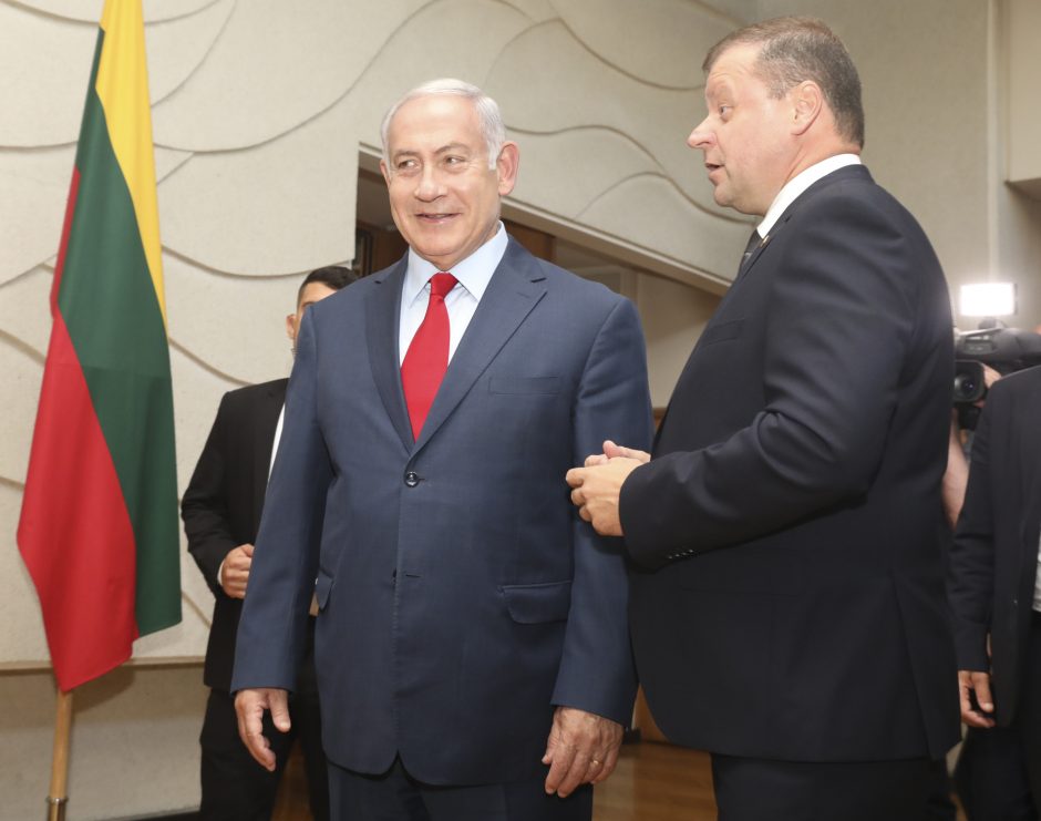 Istorinis vizitas: į Lietuvą atvyko Izraelio premjeras B. Netanyahu