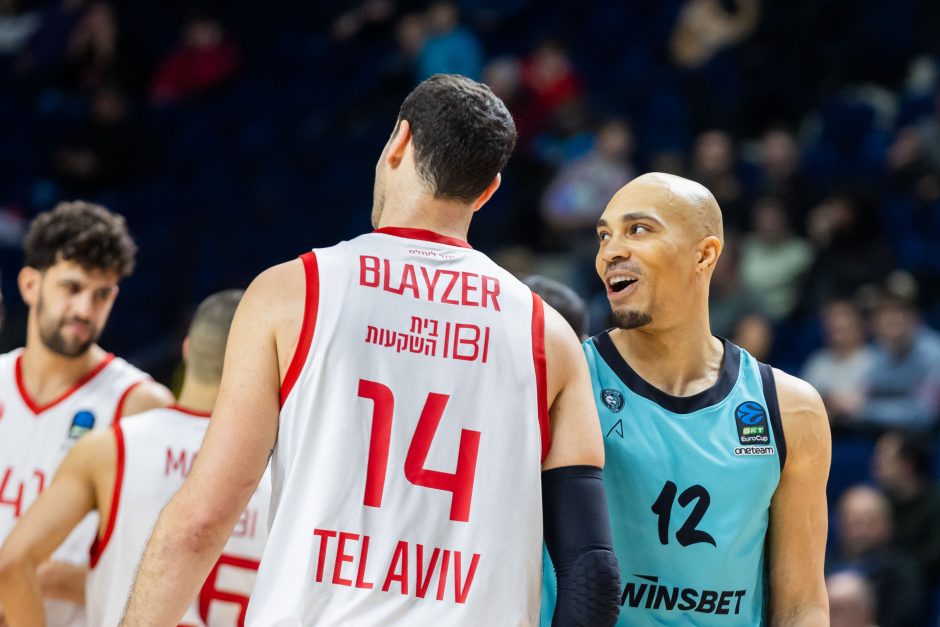 Europos taurė: Vilniaus „Wolves-Twinsbet“ – Tel Avivo „Hapoel“ 104:100